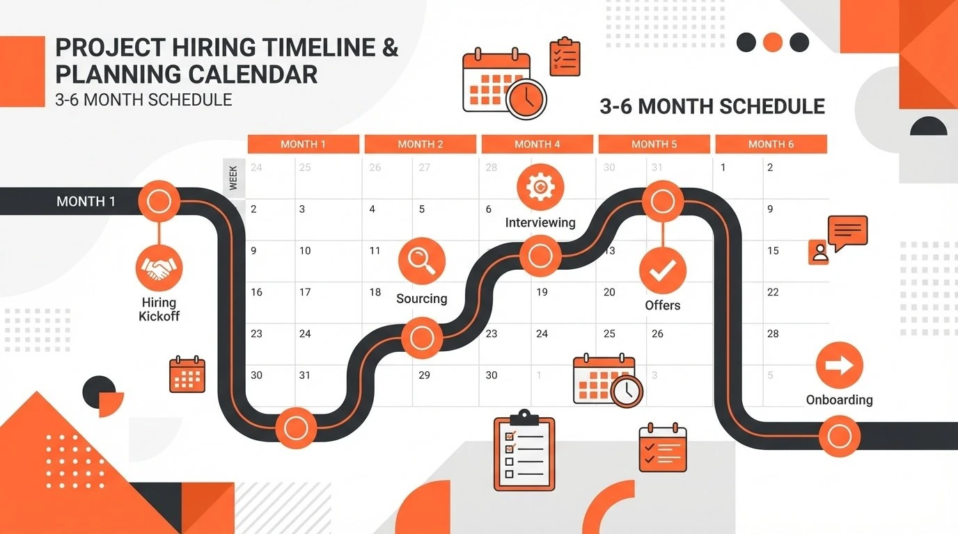 Construction Project Hiring Timeline and Planning Schedule