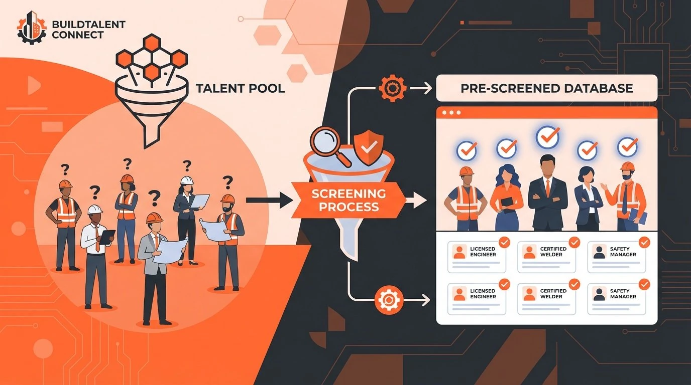 Pre-Screened Construction Engineers and Technical Staff