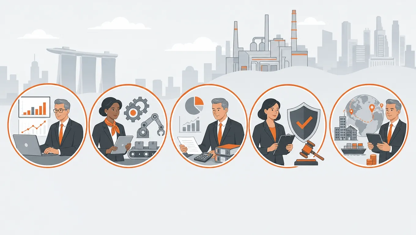 Five senior leadership role icons for family office