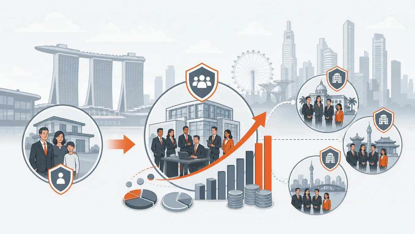 Family office scaling from single-family to multi-family platform and subsidiary branches
