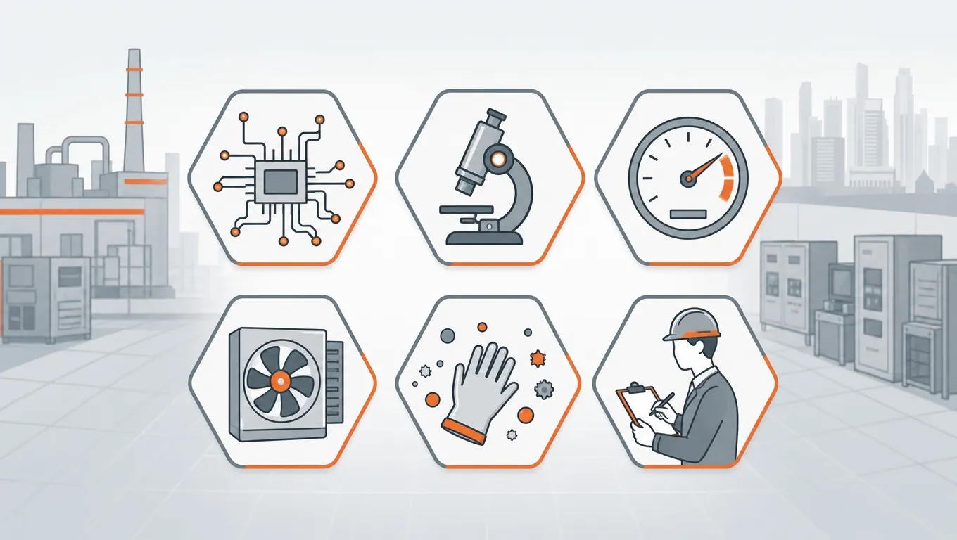 Six role-family icons for Singapore semiconductor hiring